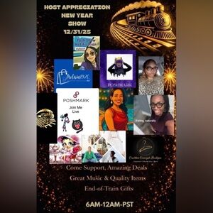 Join Us🎉12/31 Host Appreciation New Year Show🚆🎉🚆:
6a-12am (PST)
